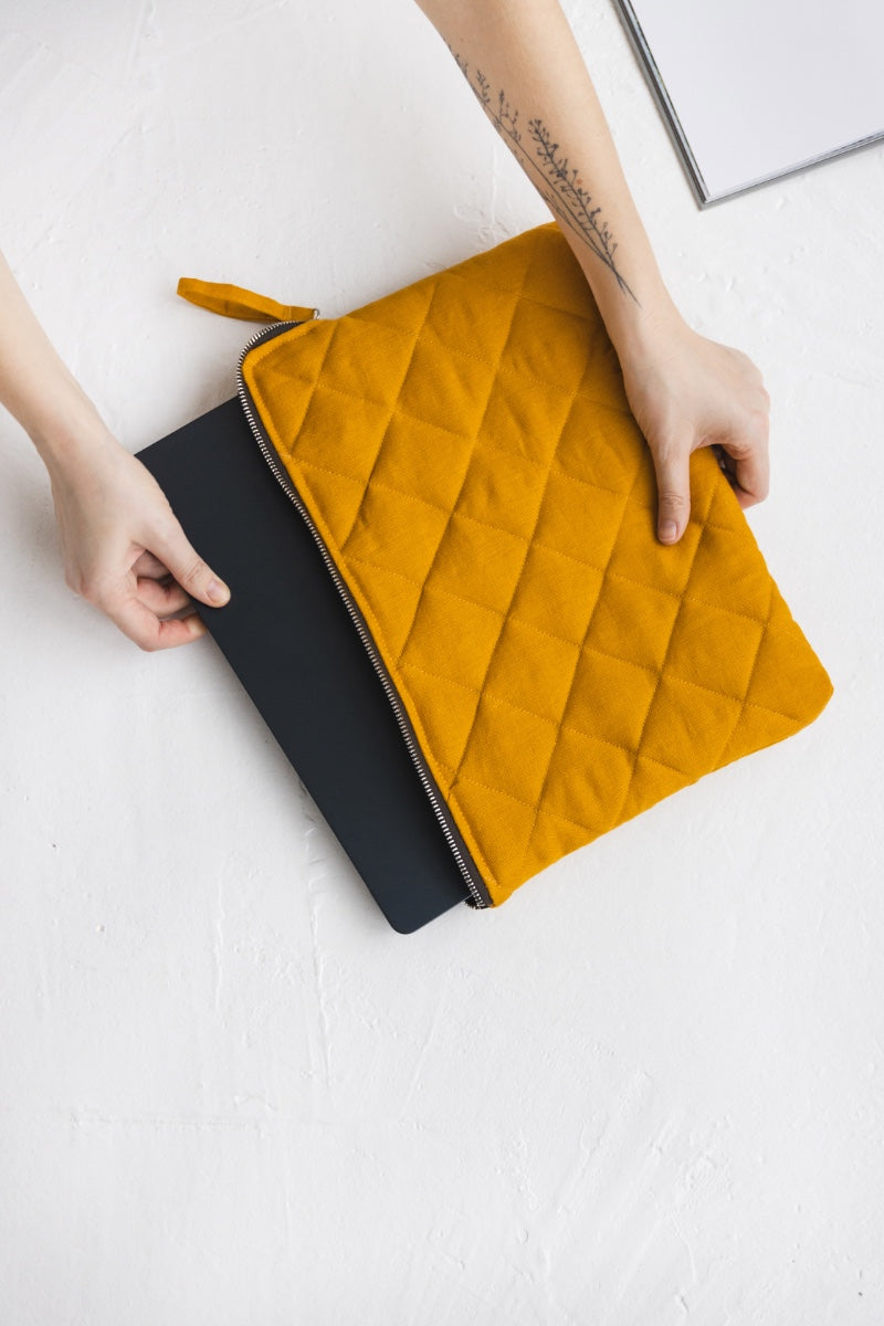 linen computer case
